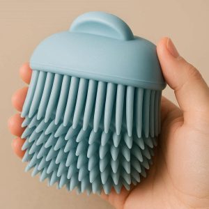 Soft Silicone Pet Bath Brush For Gentle Massage And Deep Cleaning During Shampooing Sessions